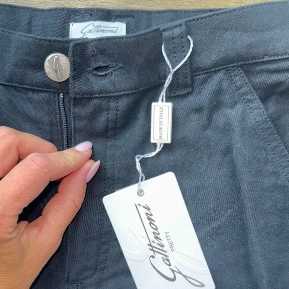 Gattinoni women’s black straight leg pants size 30 - Picture 3 of 7